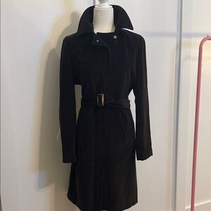 UNITED COLORS OF BENNETON brown corduroy trenchcoat Size M, made in Italy.